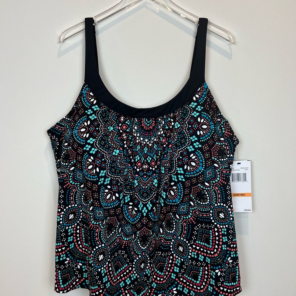 NWT Coco Reef Plus Size Ultra Fit
Bra Sized Underwire Tankini Sz 24W/46C - Picture 2 of 11